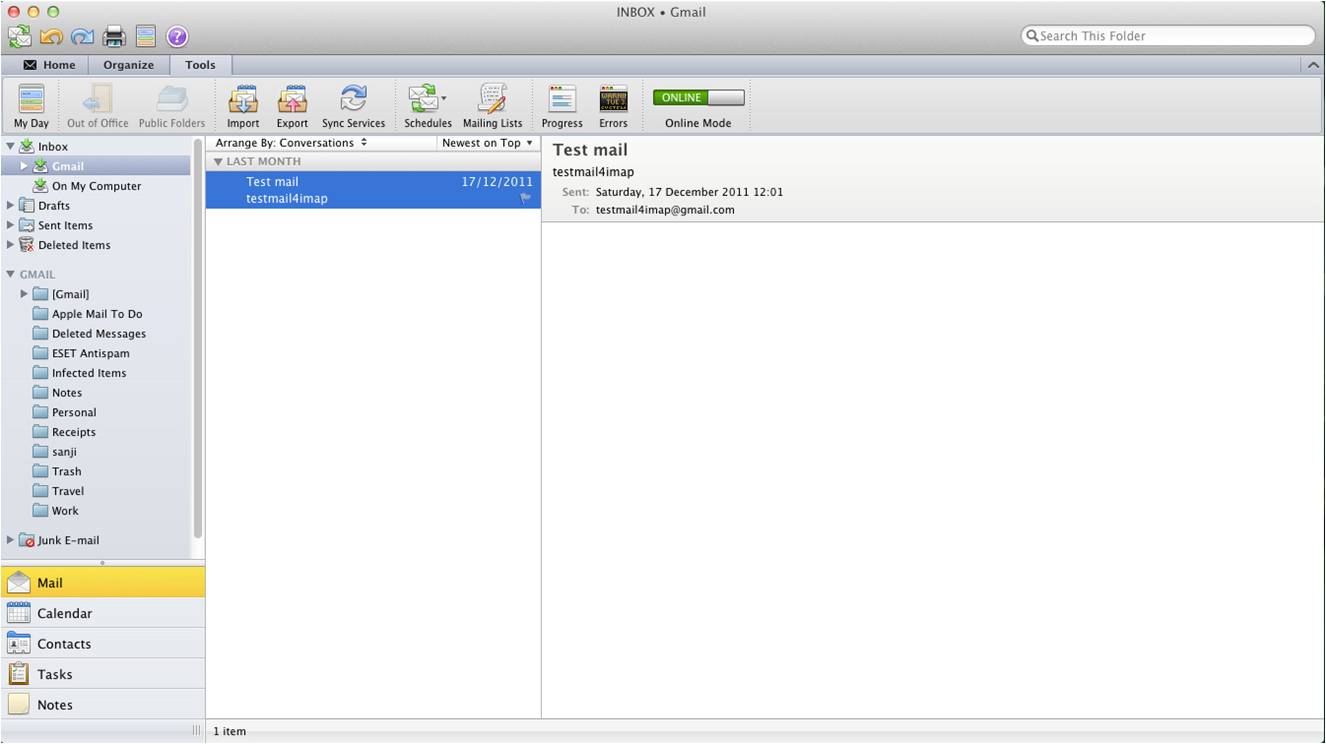 outlok for mac 2011 open shared task